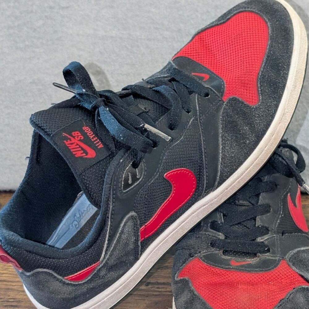 Nike SB Alleyoop "BRED" Skateboard Casual Shoes CJ0882-006 Men's Size 10